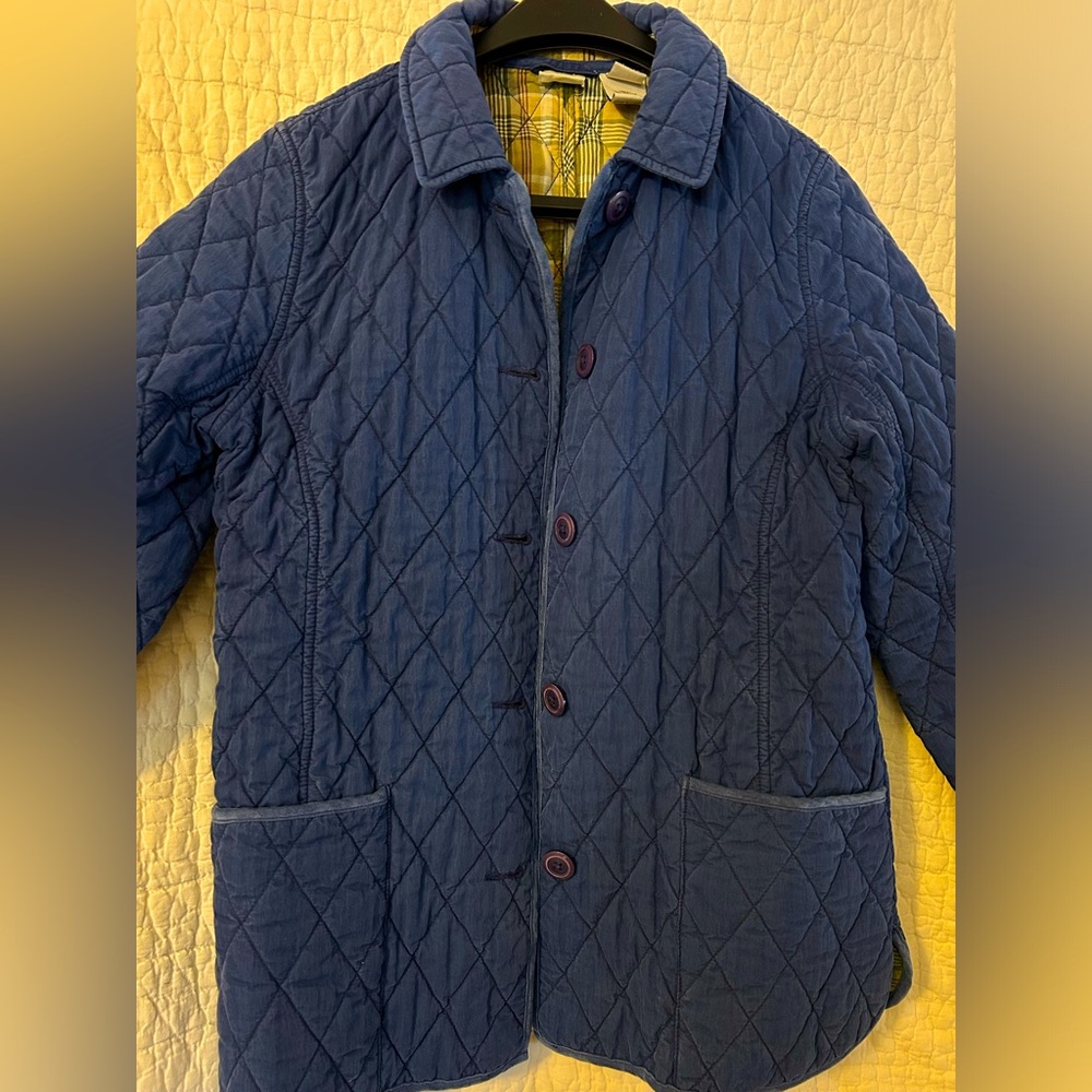 Women’s LL Bean Quilted Barn Coat size M